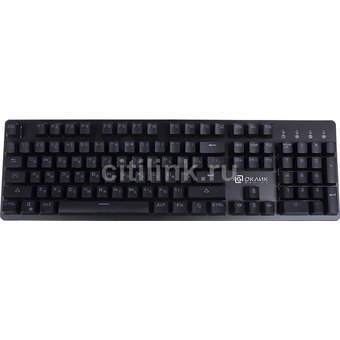  Клавиатура Oklick 990G Rage механическая черный USB Multimedia for gamer LED 