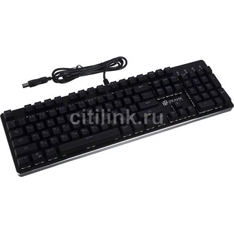  Клавиатура Oklick 990G Rage механическая черный USB Multimedia for gamer LED 