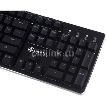  Клавиатура Oklick 990G Rage механическая черный USB Multimedia for gamer LED 