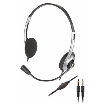  Наушники с микрофоном Creative HS-320 серебристый/черный 2м накладные оголовье (51EF0520AA001) 