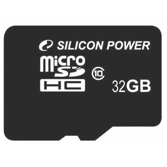  Карта памяти Silicon Power microSDHC 32Gb Class10 SP032GBSTH010V10 w/o adapter 