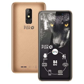  Смартфон Black Fox B4 NFC 16Gb Gold 