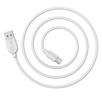  УЦ Дата-кабель BOROFONE BX14 LinkJet Type-C 1м (белый) (плохая упаковка) 