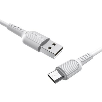  УЦ Дата-кабель BOROFONE BX16 Easy micro 1м (белый) (плохая упаковка) 