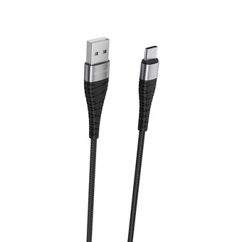  УЦ Дата-кабель BOROFONE BX32 Munificent Type-C 1м (чёрный) (плохая упаковка) 