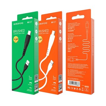  Дата-кабель BOROFONE BX37 Wieldy micro 1м (чёрный) 