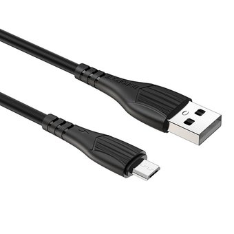 Дата-кабель BOROFONE BX37 Wieldy micro 1м (чёрный) 
