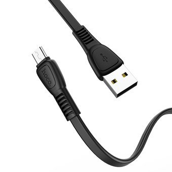  Дата-кабель HOCO X40 Noah micro 1м (чёрный) 