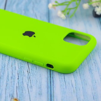  Чехол Silicone Case для iPhone 11 (Яркий зелёный) (31) 
