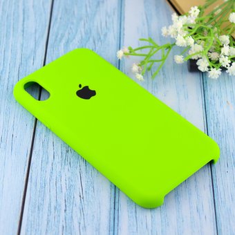  Чехол Silicone Case для iPhone XR (Яркий зелёный) (31) 
