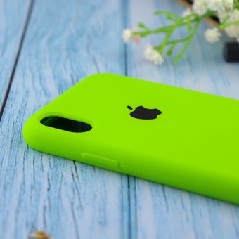  Чехол Silicone Case для iPhone XR (Яркий зелёный) (31) 