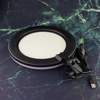  Кольцевая LED лампа (26см)+держатель для телефона+зеркало 