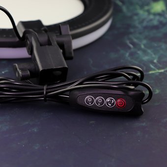  Кольцевая LED лампа (26см)+держатель для телефона+зеркало 