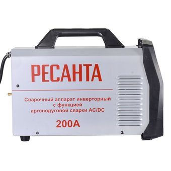  Сварочный аппарат Ресанта САИ-200АД (АС/DC) инвертор ММА DC/TIG 