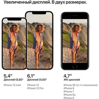  Смартфон Apple iPhone 12 128GB Black MGGU3CH/A 
