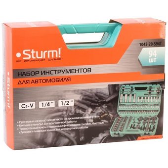  Набор инструментов Sturm! 1045-20-S94T 94 предмета кейс 