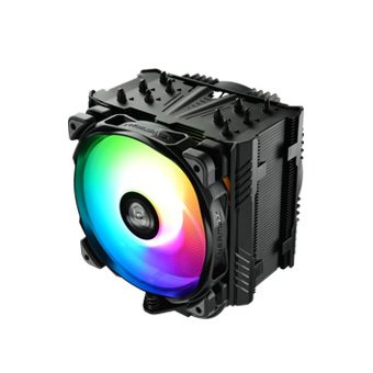  Кулер Alseye ETS-T50A-BK-ARGB Universal, TDP 230W, 500-1600 RPM, 23.81-71.32CFM, 14-24dB(A), Black, ARGB, RTL 