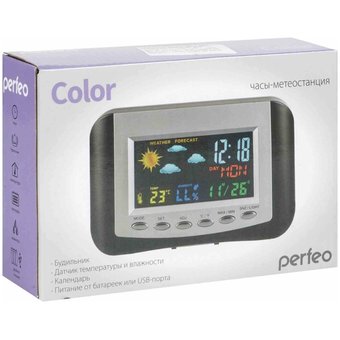  Часы-метеостанция Perfeo PF-S3332CS Color 
