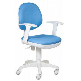  Кресло детское Бюрократ CH-W356AXSN/15-107 голубой 15-107 (пластик белый) 