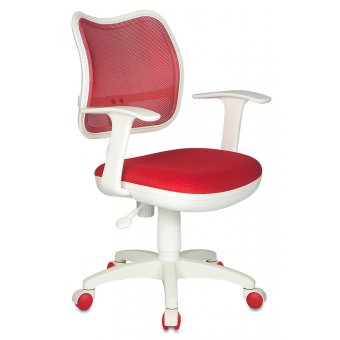  Кресло детское Бюрократ CH-W797/R/TW-97N спинка сетка красный сиденье красный TW-97N (пластик белый) 