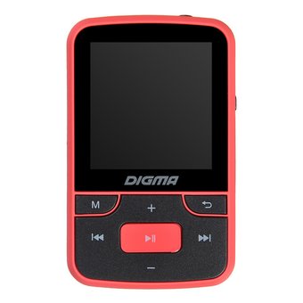  Плеер Hi-Fi Flash Digma T4 8Gb черный/красный/1.5"/FM/microSDHC/clip 