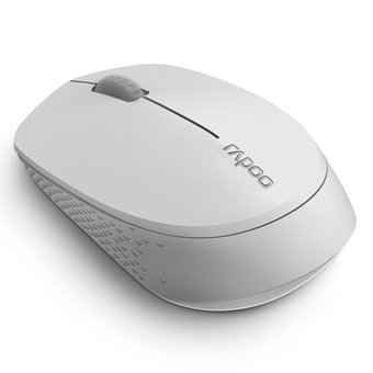  Мышь Rapoo M100 светло-серый (1300dpi) silent BT/Radio USB 
