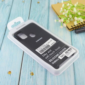  Чехол Silicone case для Samsung M21/M30S 2020 чёрный (18) 