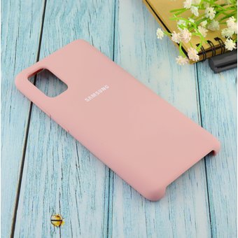  Чехол Silicone case для Samsung A41 2020 пудровый (19) 
