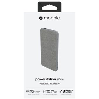  Аккумулятор внешний резервный Mophie Powerstation 5K 5000mAh серый 
