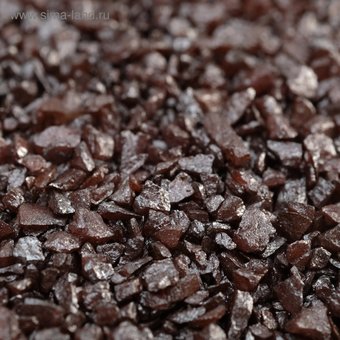  Грунт декоративный  "Шоколадный металлик" песок кварцевый, 250 г фр.1-3 мм (4886478) 