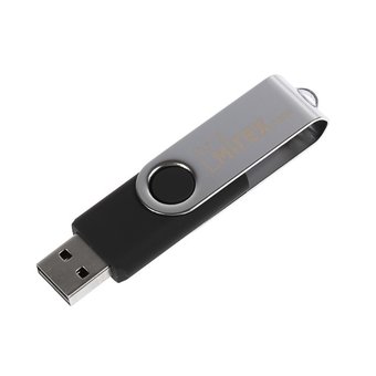  USB-флешка 16GB Mirex Swivel, USB 2.0, Черный (13600-FMURUS16) 