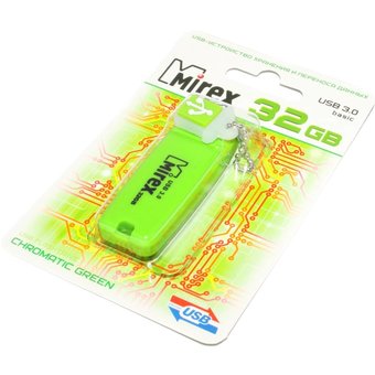  USB-флешка 16GB Mirex Chromatic, USB 2.0, Зеленый (13600-FM3CGN16) 