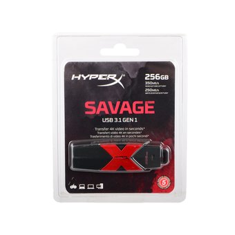  USB-флешка Kingston HyperX Savage, 64 ГБ, USB 3.1 gen.1 (HXS3/64GB) 