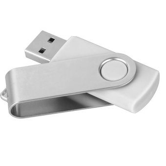  USB-флешка 16GB Mirex Swivel, USB 2.0, Белый (13600-FMUSWT16) 