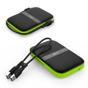  Внешний HDD 5TB Silicon Power Armor A60 (SP050TBPHDA60S3K), 2.5", USB 3.1, Черный 