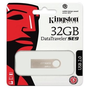  USB-флешка Kingston DataTraveler SE9 32GB USB 2.0, Металл (DTSE9H/32GB) 