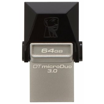  USB-флешка Kingston DataTraveler microDuo 3.0, 64 GB OTG USB 3.1 & micro USB (DTDUO3/64GB) 