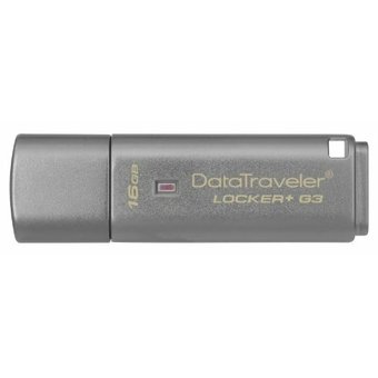  USB-флешка Kingston DataTraveler Locker+ G3, 16 Гб, USB 3.0 (DTLPG3/16GB) 