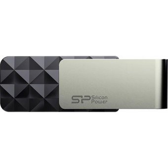  USB-флешка 64Gb USB 3.0 Silicon Power SP064GBUF3B30V1K Blaze B30, Черный 