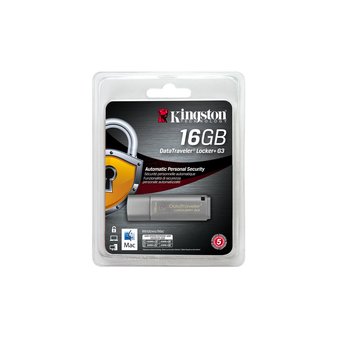  USB-флешка Kingston DataTraveler Locker+ G3, 16 Гб, USB 3.0 (DTLPG3/16GB) 