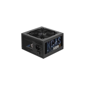  Блок питания Aerocool KCAS 500W Plus (ATX 2.4, 500W, Active PFC, 120mm fan, 80 Plus BRONZE) Box 