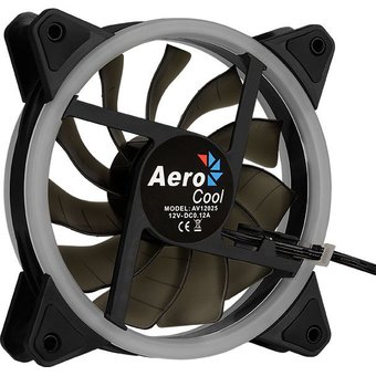  Вентилятор Aerocool Rev RGB Pro (3x120мм, 15dB, 1200rpm, (3+4) pin, подсветка+ контроллер) RTL 