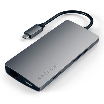  USB адаптер Satechi Aluminum Multi-Port Adapter 4K with Ethernet 