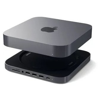  USB док станция с подставкой Satechi Mac Mini Stand & Hub для Mac Mini 