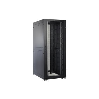  Шкаф серверный ЦМО (ШТК-М-47.8.10-44АА-9005) напольный 45U 800x1000мм пер.дв.перфор. задн.дв.перфор. 2 бок.пан. 650кг черный 