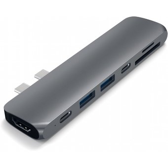  USB-HUB Satechi Type-C USB Hub для Macbook с портом USB-C серый 