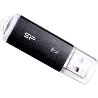  USB-флешка Silicon Power 8Gb Ultima U02, USB 2.0, Черный (SP008GBUF2U02V1K) 