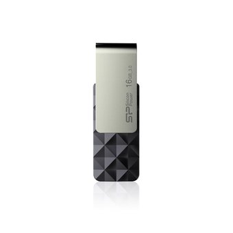  USB-флешка 16Gb Silicon Power Blaze B30, USB 3.0, Черный (SP016GBUF3B30V1K) 
