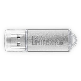  USB-флешка Mirex 13600-FMUUSI32 32GB Unit, USB 2.0, Серебро 