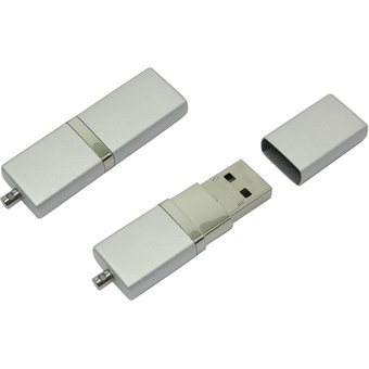  USB-флешка Silicon Power 8Gb LuxMini 710, USB 2.0, Серебристый (SP008GBUF2710V1S) 
